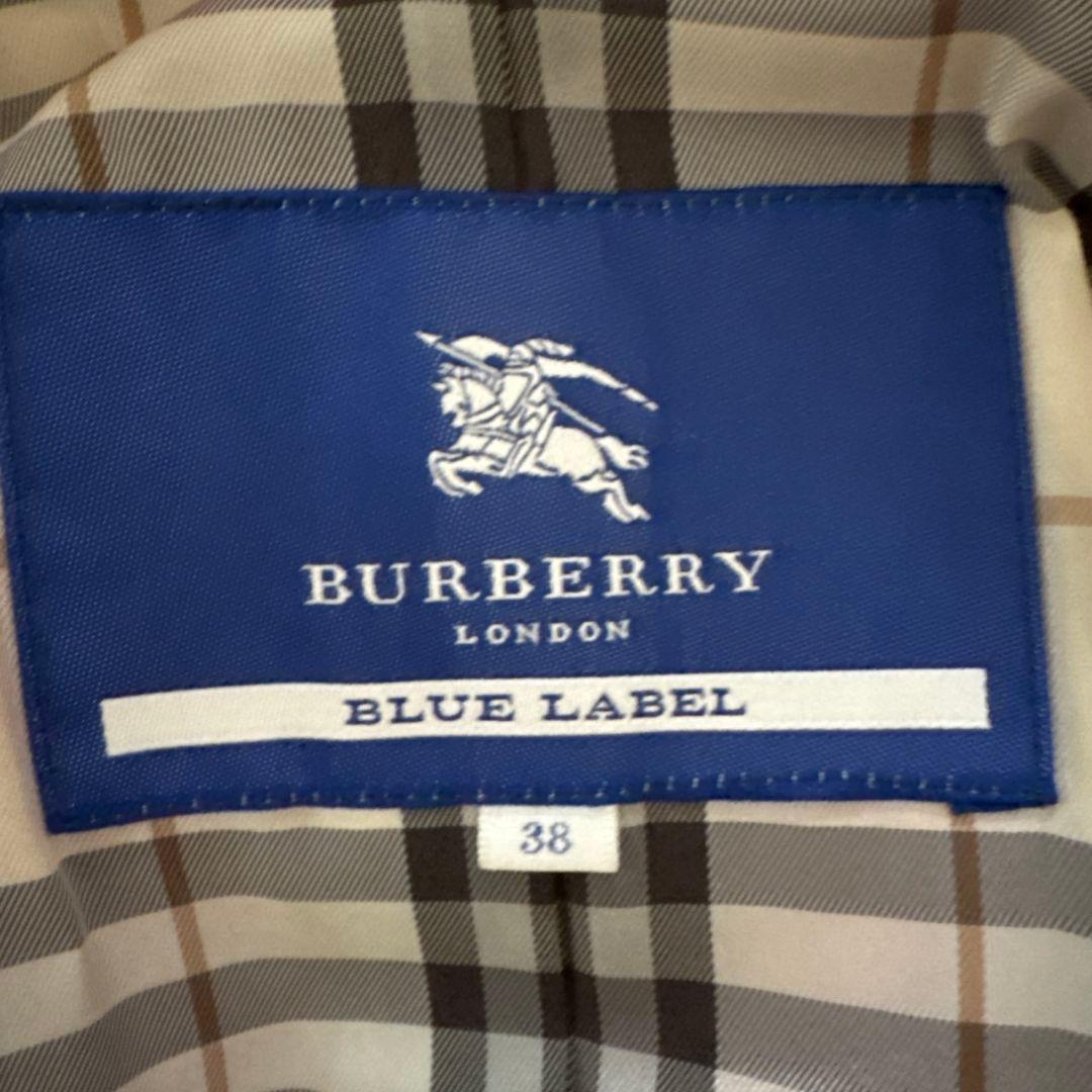 ✨希少✨ バーバリーブルーレーベル コート ベルト ノバチェック ピンク 38