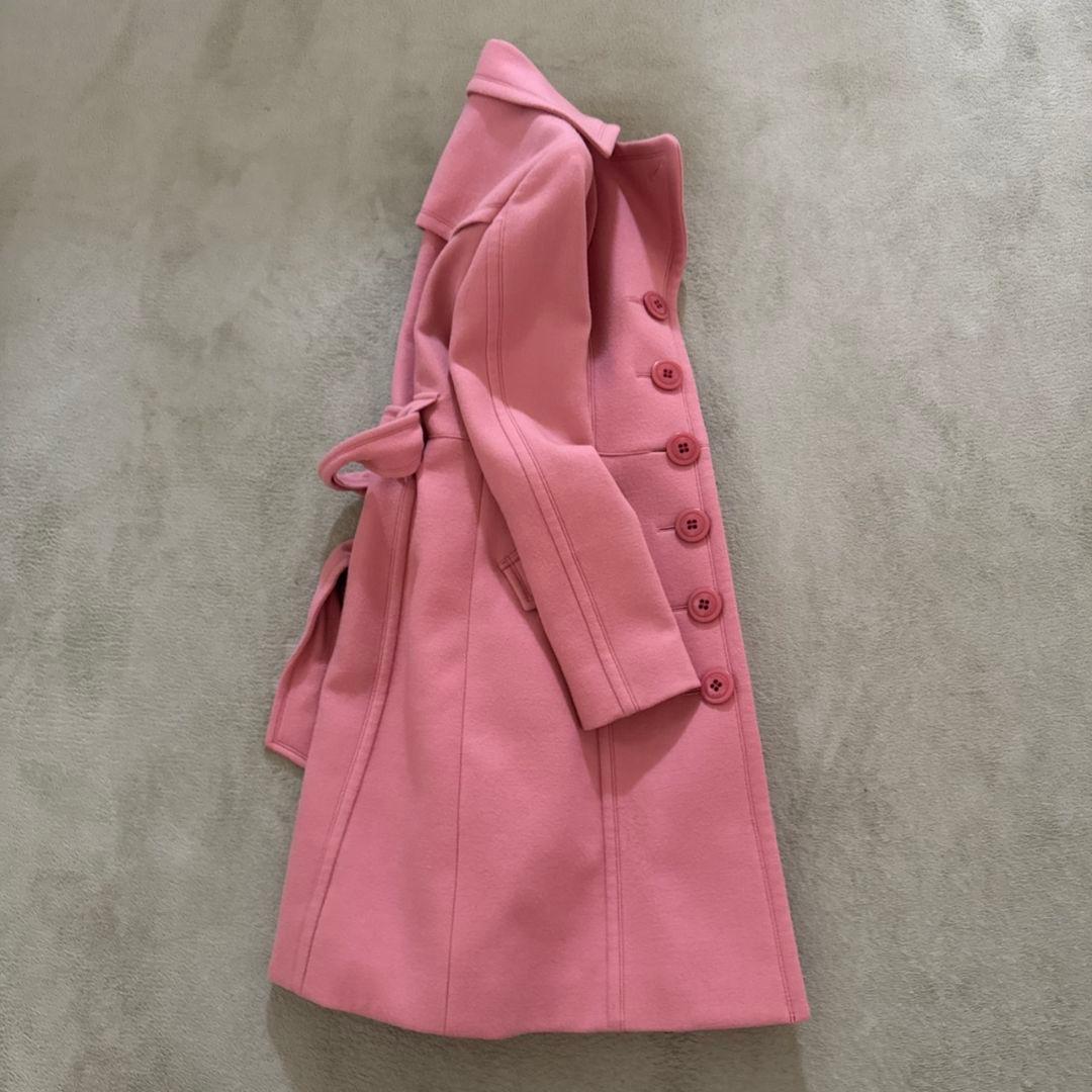 ✨希少✨ バーバリーブルーレーベル コート ベルト ノバチェック ピンク 38