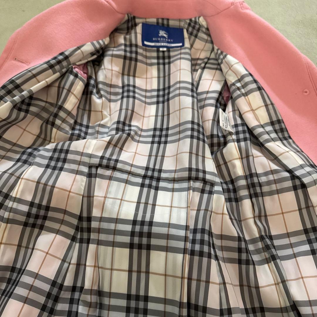 ✨希少✨ バーバリーブルーレーベル コート ベルト ノバチェック ピンク 38