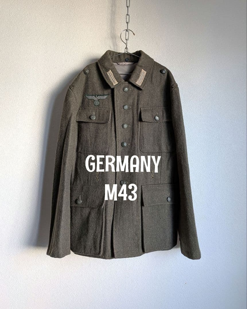 ドイツ軍　40's　M43　野戦用戦闘服　ミリタリージャケット　リプロダクト
