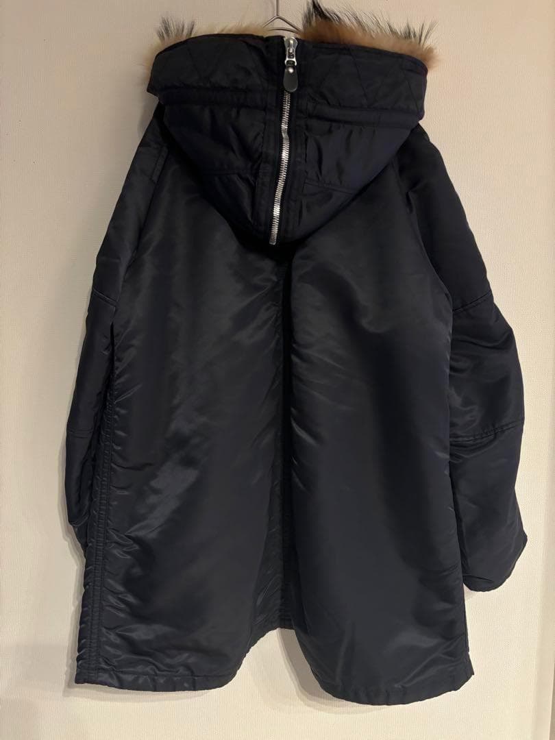 マカフィー　N-3B　ナイロンファーコンビモッズコート　36 ブラック　裏起毛