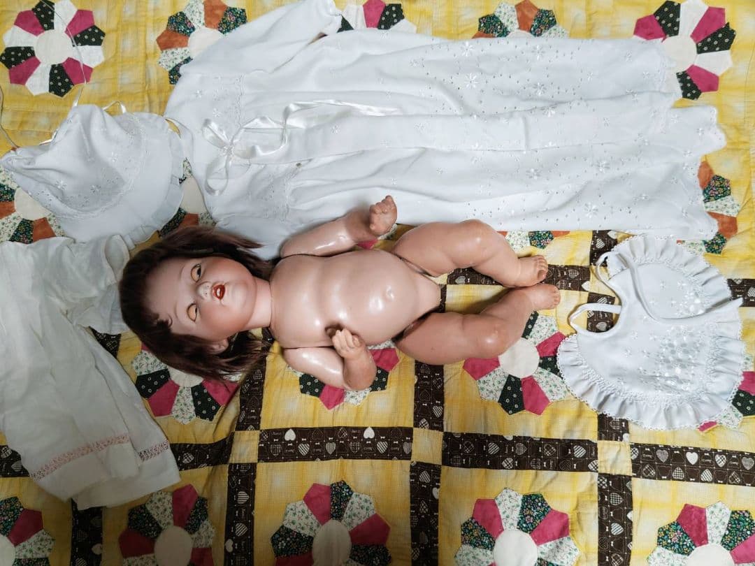 RE Nippon アンティークドール　ベビービスクドール/モリムラドール同時期