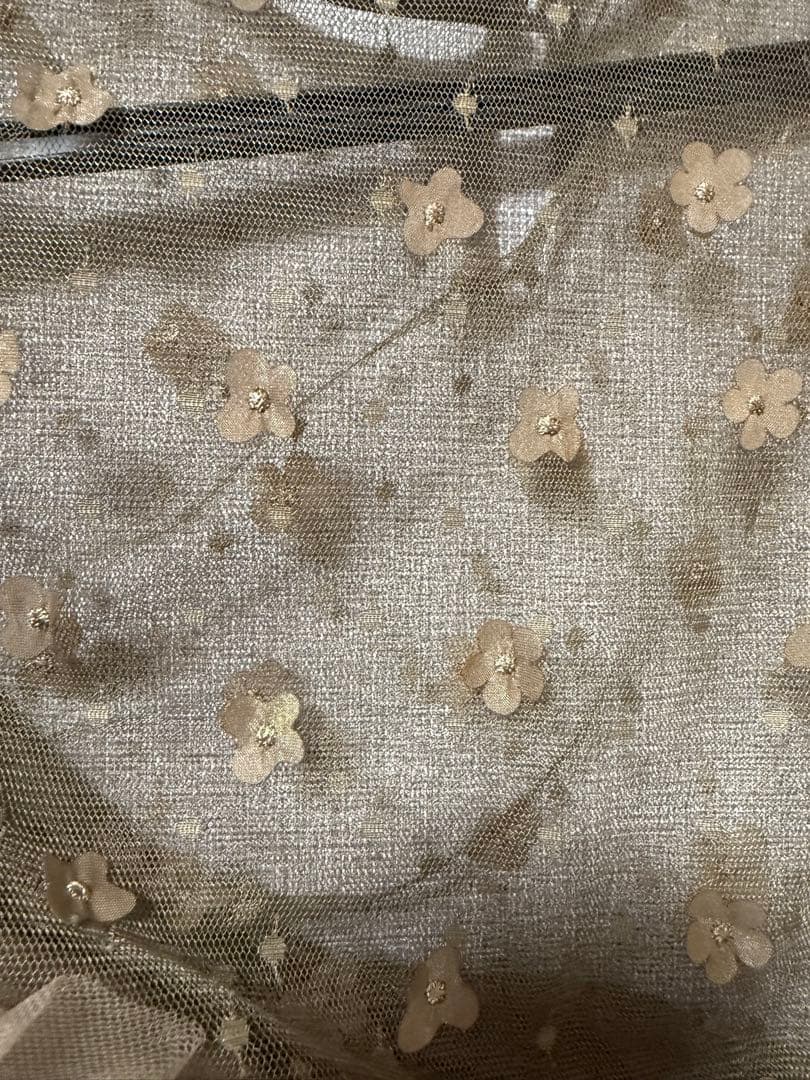 Rikoブラウン フリル付きマーメイドドレス