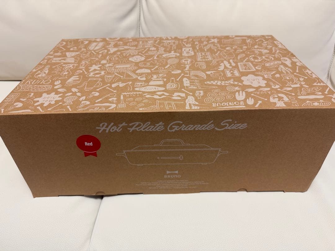 BRUNO ブルーノ　ホットプレートグランデサイズ　レッド　BOE026-RD