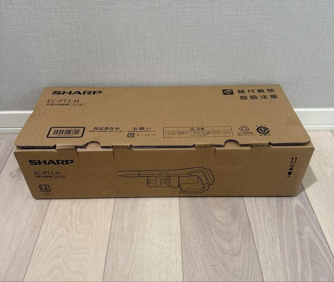 シャープ クリーナー 掃除機 サイクロン式 /コードレス EC-PT1-H