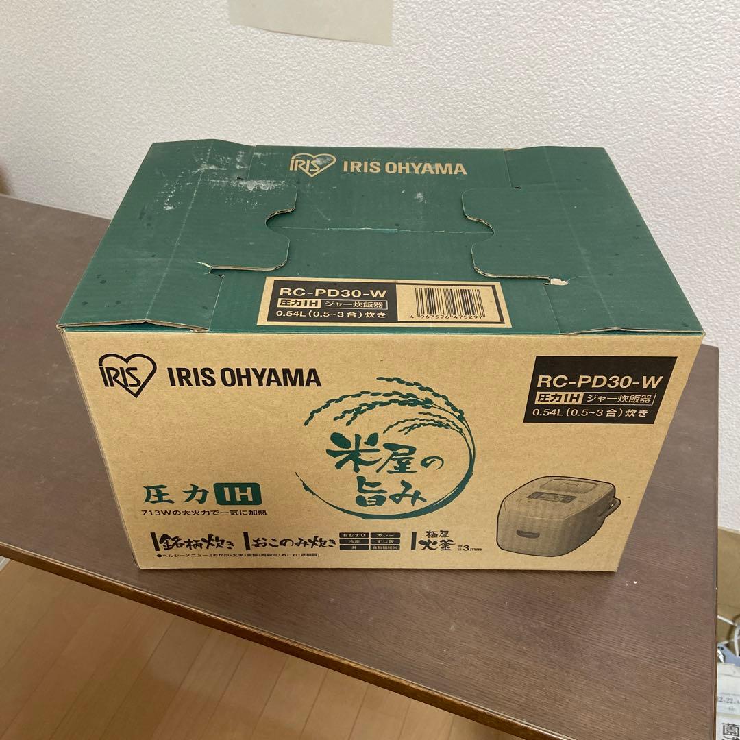 炊飯器・餅つき機 IRIS RC-PD30-W WHITE