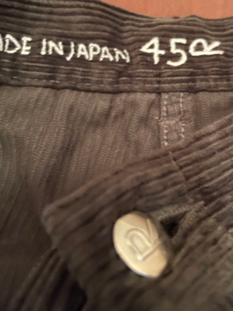 美品45Rコーデュロイ ワイドパンツ