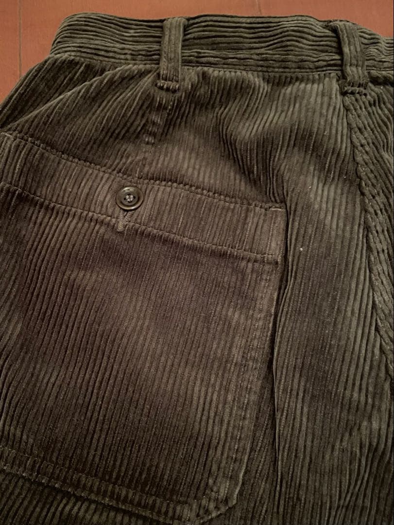 美品45Rコーデュロイ ワイドパンツ