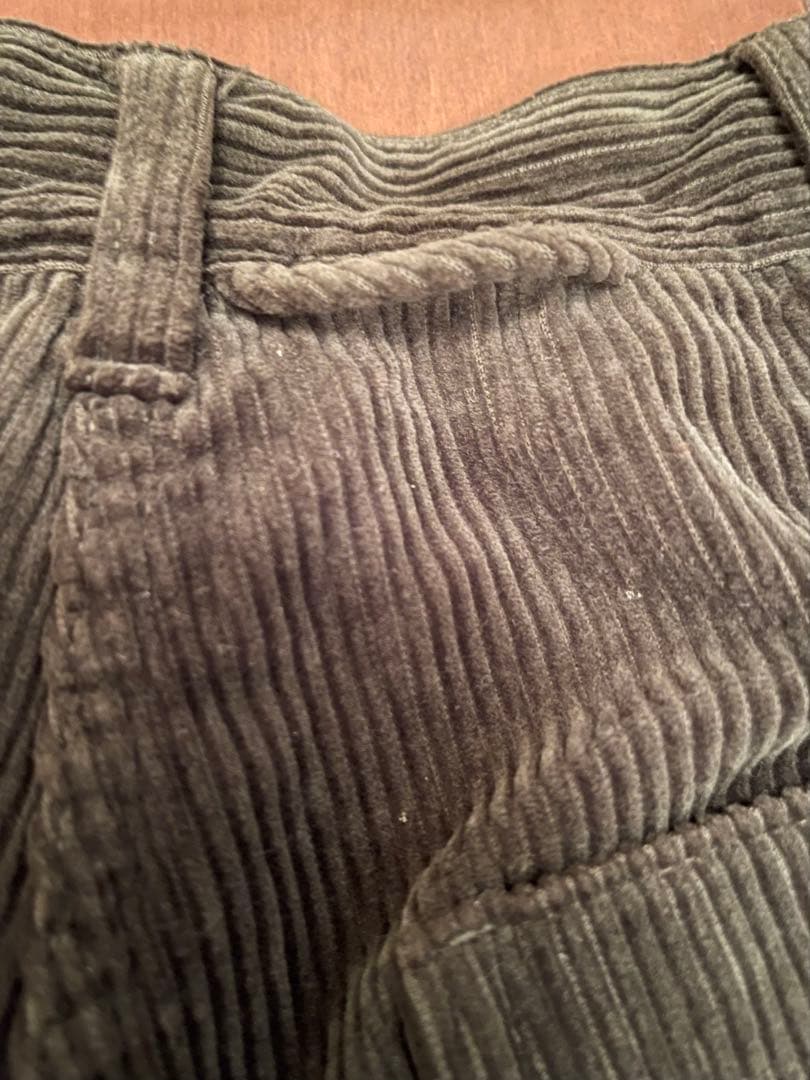 美品45Rコーデュロイ ワイドパンツ