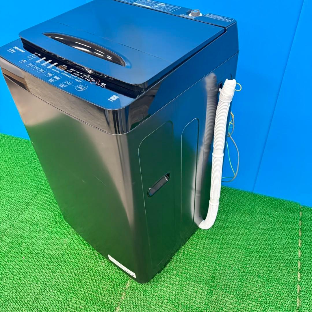 646 人気！　ブラック　25年製　洗濯機　5.5kg 保証込み　まとめ購入割有