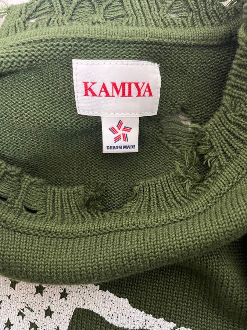 KAMIYA Destroyed Long Sleeve Knit Mサイズ
