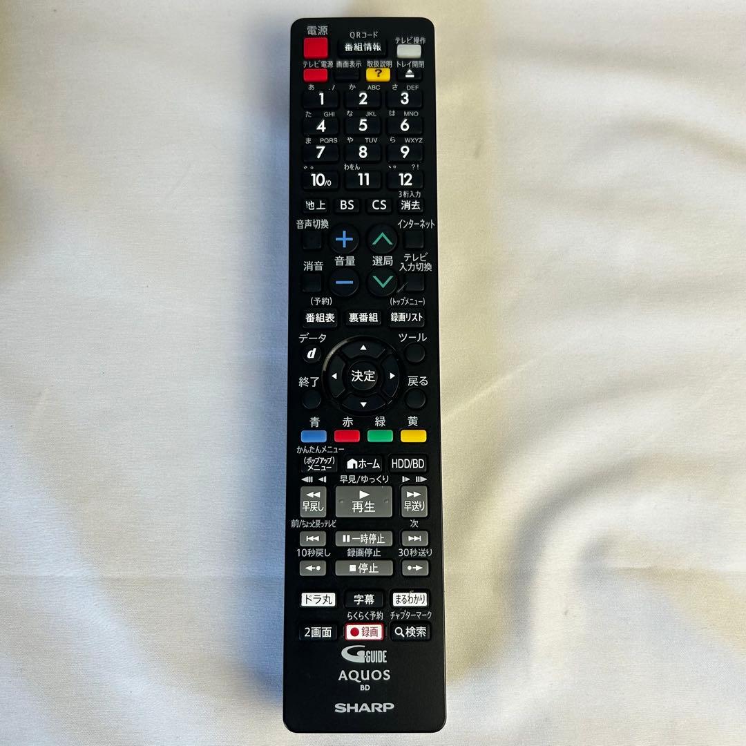 SHARP シャープ 2B-C10BW1 ブルーレイレコーダー W録 1TB