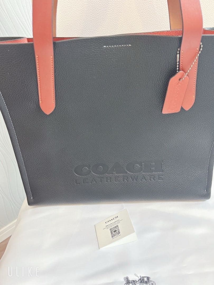 COACH レザートートバッグ 黒