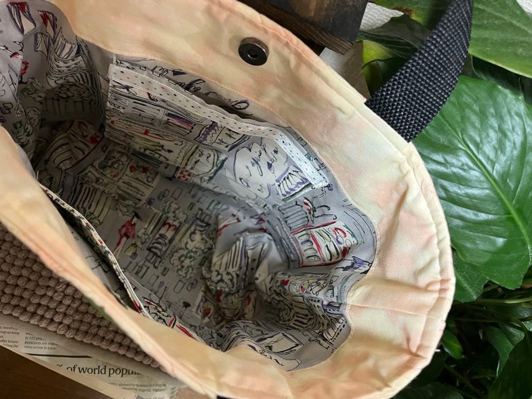 ハワイアンキルト　ハワイアンキルトバッグ　トートバッグ　猫バッグ　ヤシの木