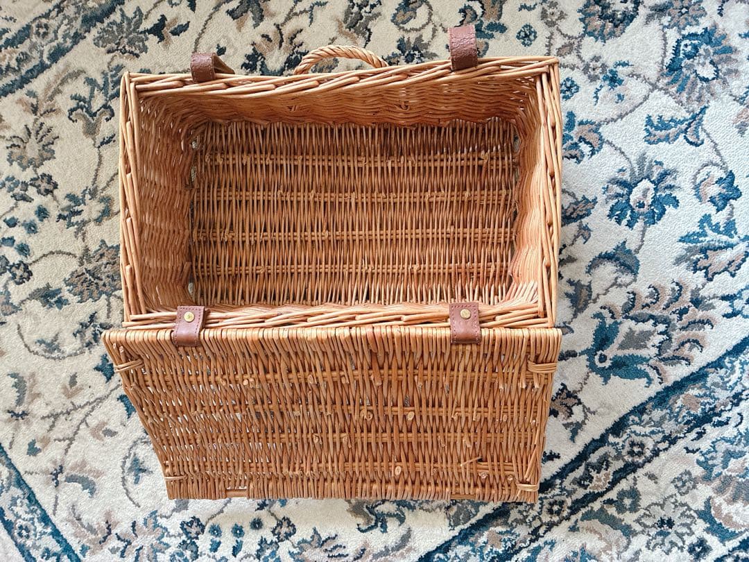 フォートナム&メイソン ハンパー バスケット　カゴ　籐　F&M ピクニック