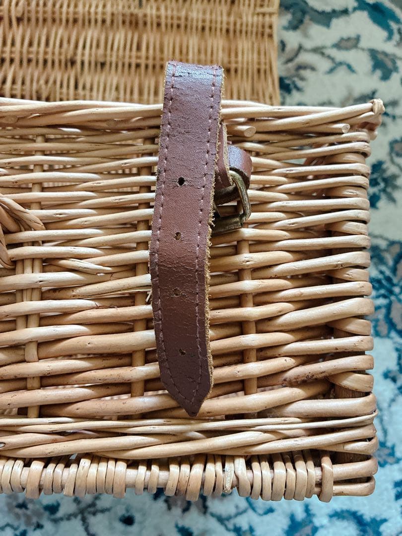 フォートナム&メイソン ハンパー バスケット　カゴ　籐　F&M ピクニック