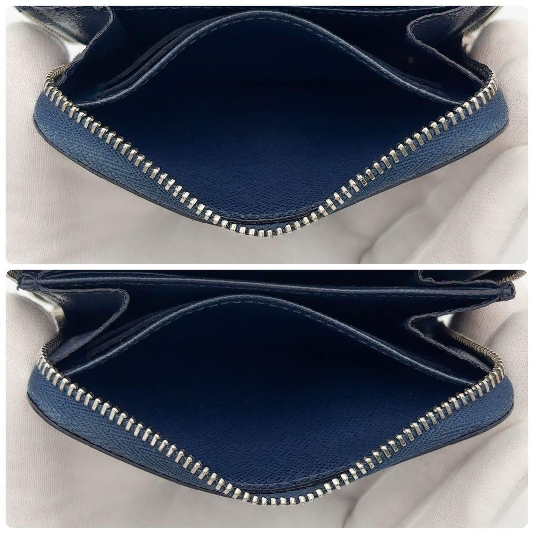 【美品】ルイヴィトン エピ ジッピー パース ネイビー 紺 ミニ財布