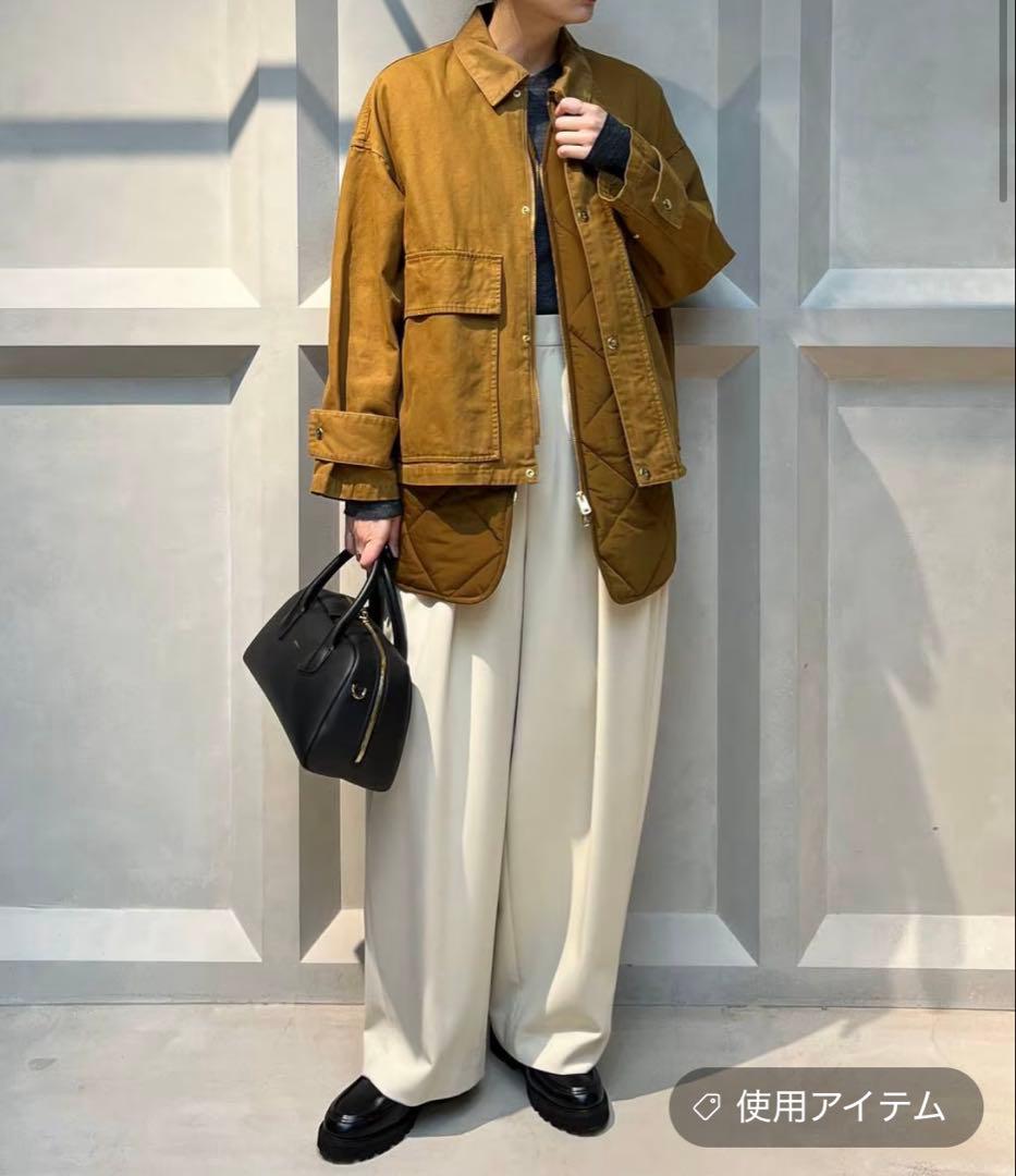 【週末限定お値下げ】Curensology 「＆RC」コットンワークブルゾン