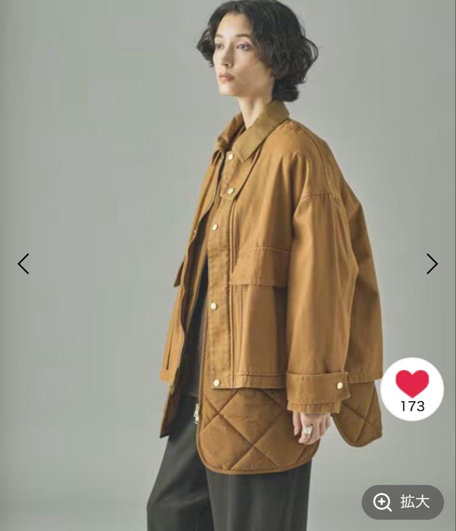 【週末限定お値下げ】Curensology 「＆RC」コットンワークブルゾン