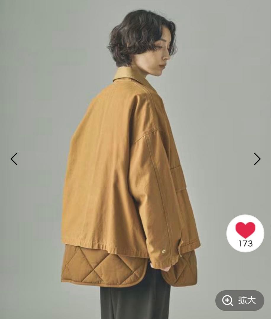 【週末限定お値下げ】Curensology 「＆RC」コットンワークブルゾン