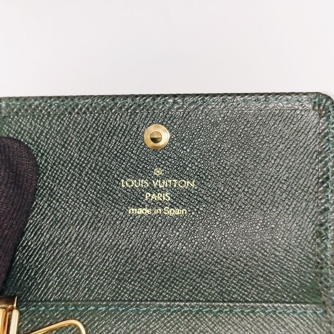 【未使用級】ルイヴィトン ミュルティクレ6 タイガ ダークグリーン キーケース