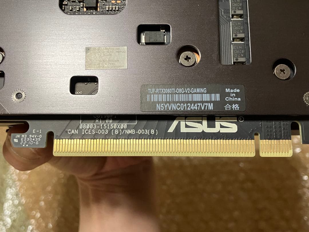 グラフィックボード・グラボ・ビデオカード ASUS TUF Gaming GeForce RTX3060Ti OC 8GB