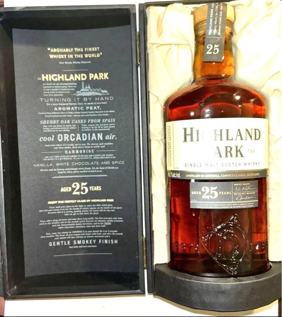 【ビンテージ】ハイランドパーク25年 750ml旧ボトル未開栓&USBメモリ