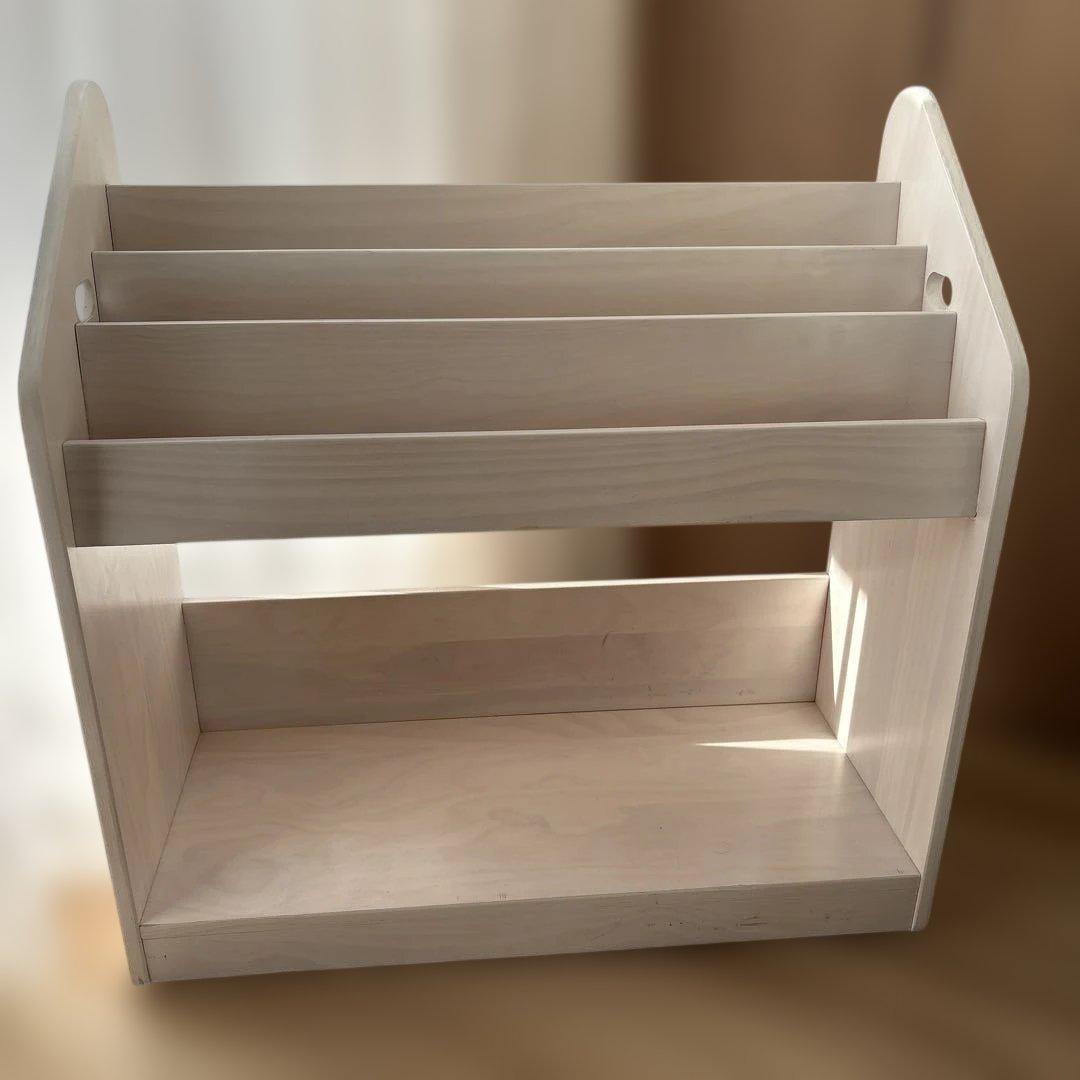 絵本棚 天然木 タンスのゲン 絵本ラック