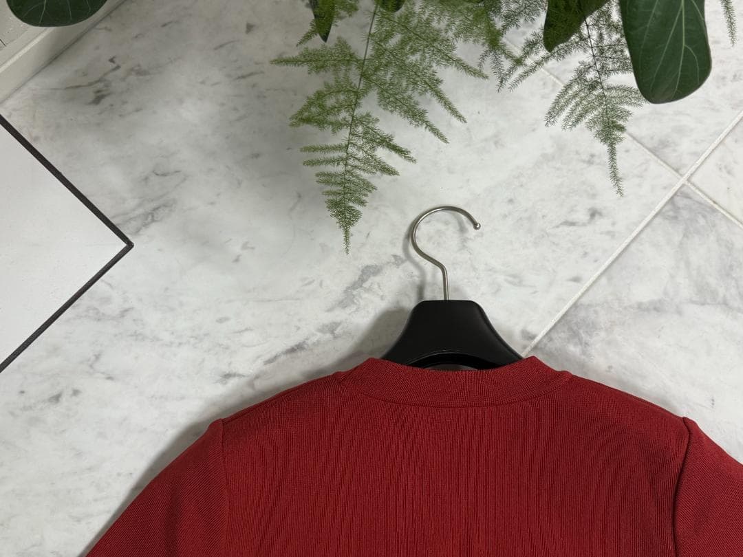 未使用級★Rene ルネ ボレロ 34 レッド ロゴプレート