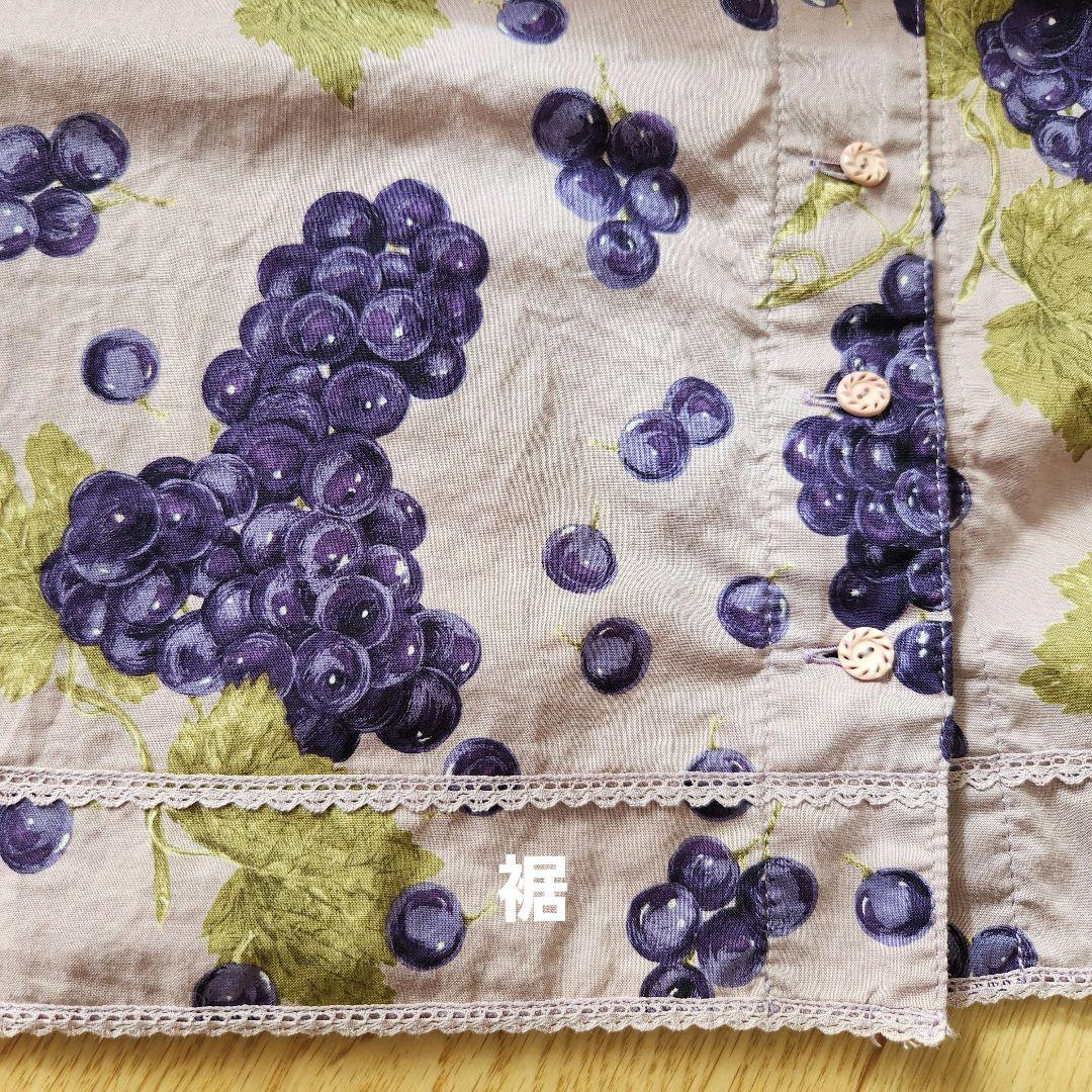 ピンクハウス 綿ローンキャミワンピース、ジャンパースカート 葡萄柄 2way