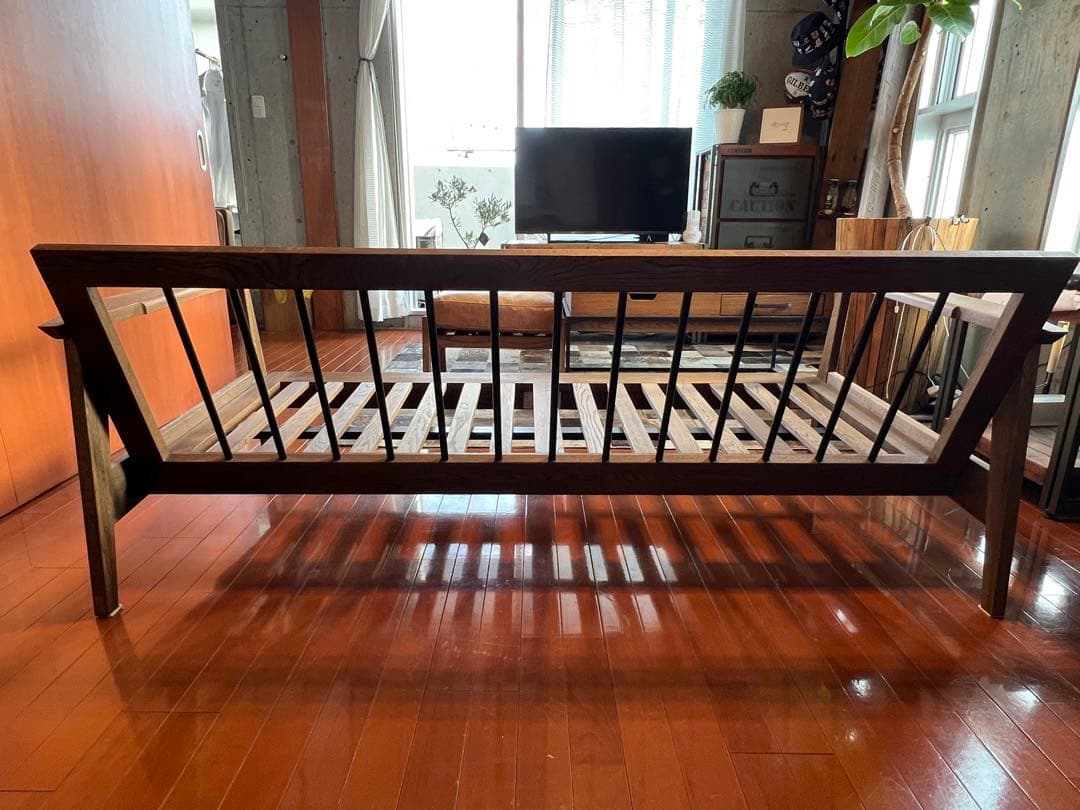 22日までオーカー(ジクロ)ソファ 2.5人掛　オットマン付属　クラッシュゲート