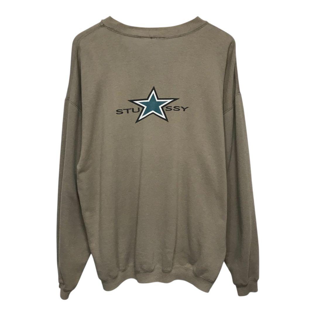 80s オールドステューシー　ビンテージスウェットトレーナー　スターロゴ　黒タグ