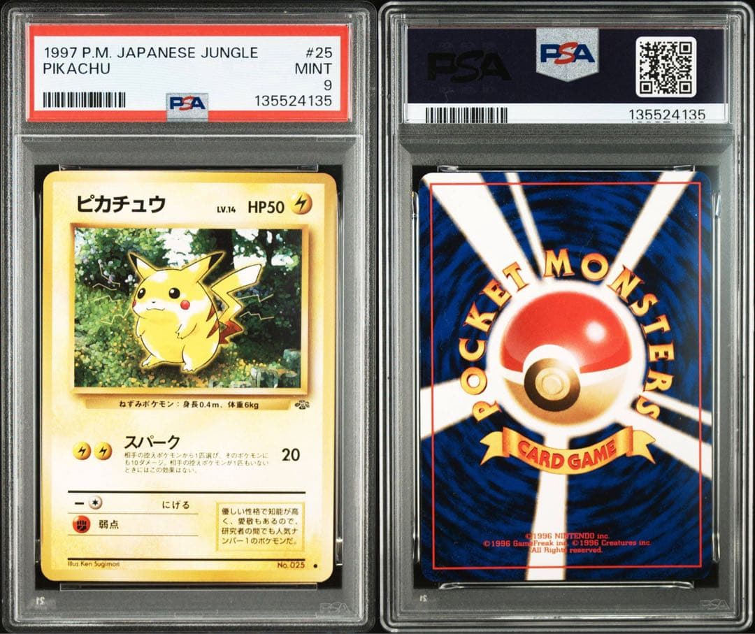 ジャングル　ピカチュウ　psa9
