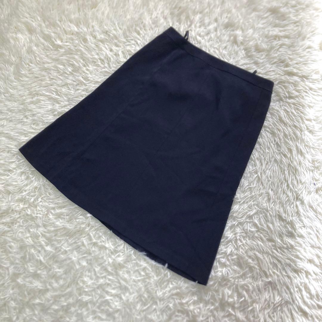 【大きいサイズ】UNTITLED セットアップ　ノーカラー　スカート　洗える