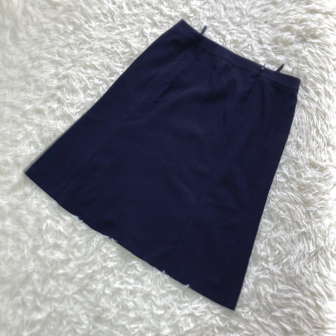 【大きいサイズ】UNTITLED セットアップ　ノーカラー　スカート　洗える