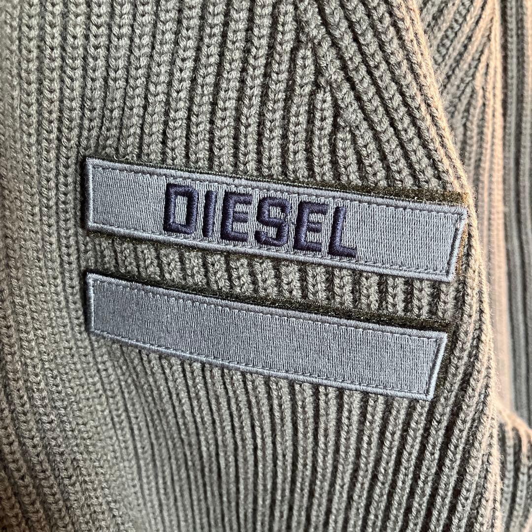 ☆ディーゼル☆DIESEL☆メンズ☆リブ☆ジップアップ セーター☆ドライバーズ