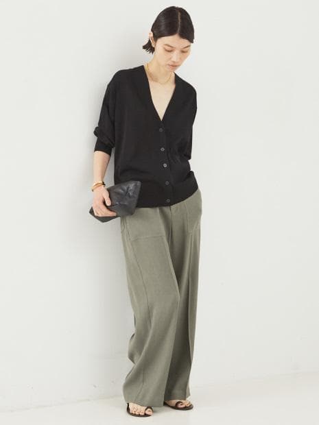 新品 COCUCA 24SS ベイカーパンツ 614670130063 ブラック