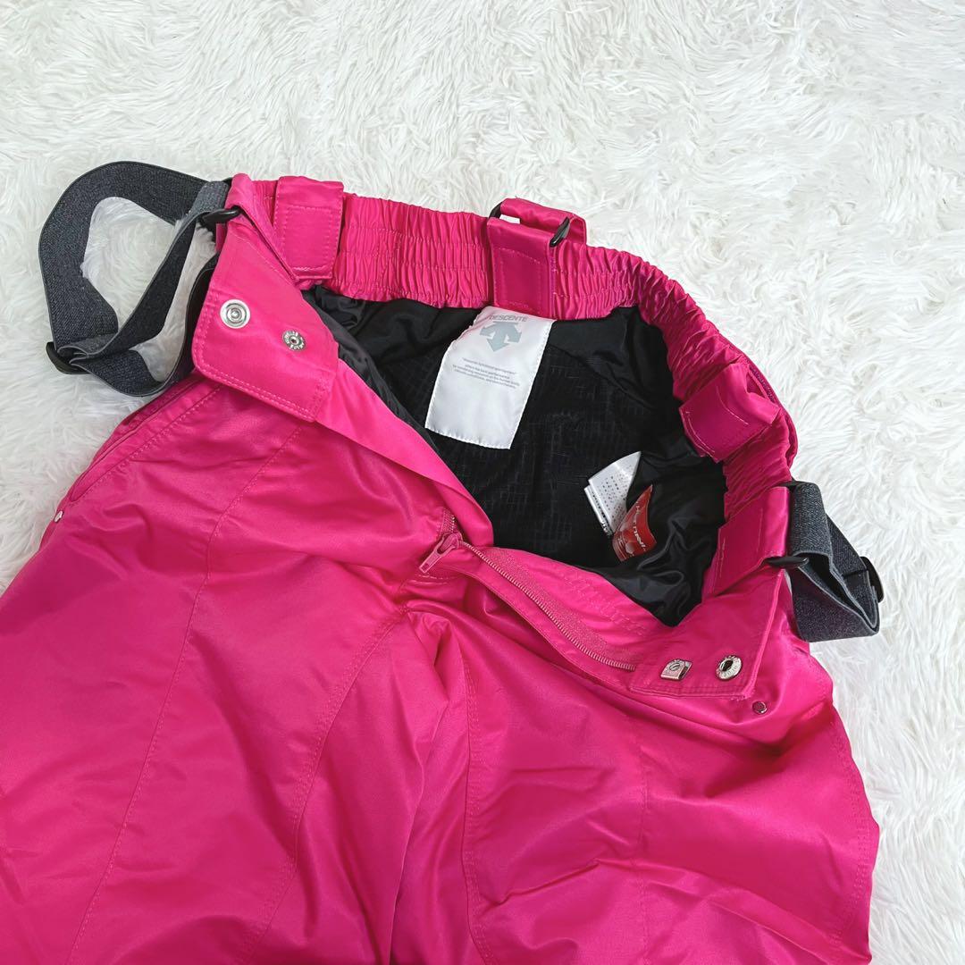 美品 DESCENTE レディース スノーウェア 上下 L スノボ スキー