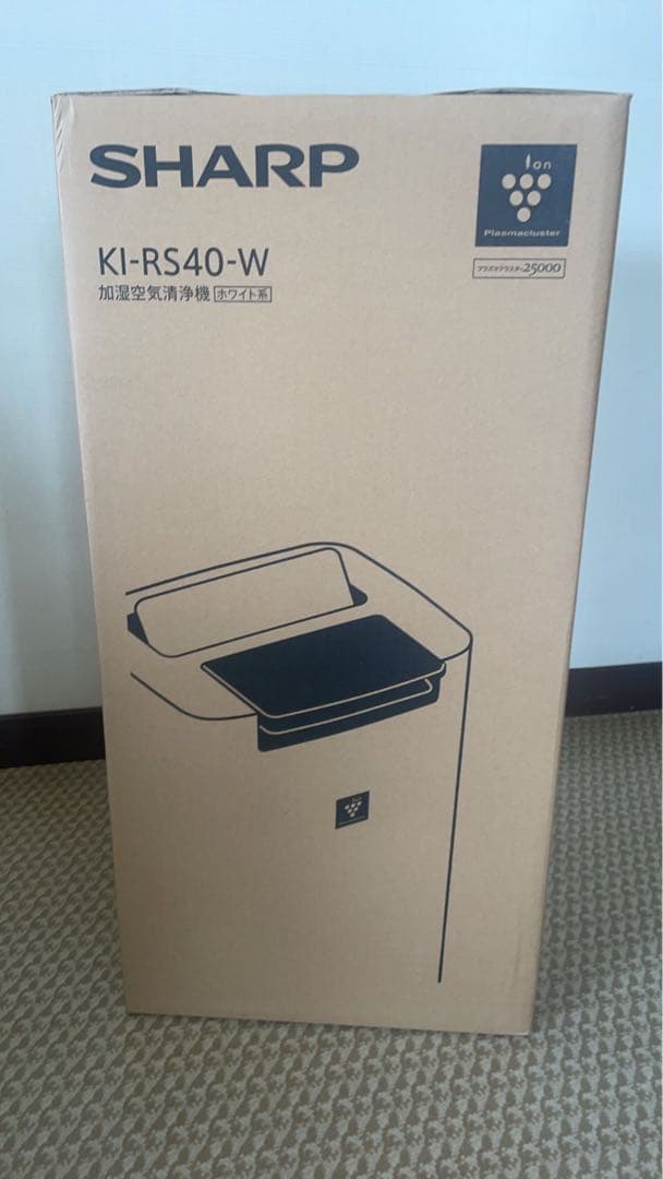 【新品】シャープ 加湿清浄機 KI-RS40-W プラズマクラスター25000