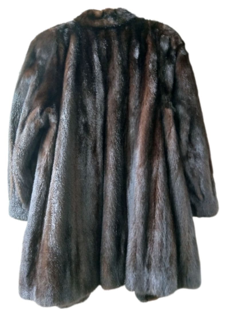 d*2様 美品SAGAMINKPARTINA ダークブラウン 毛皮ロングコート