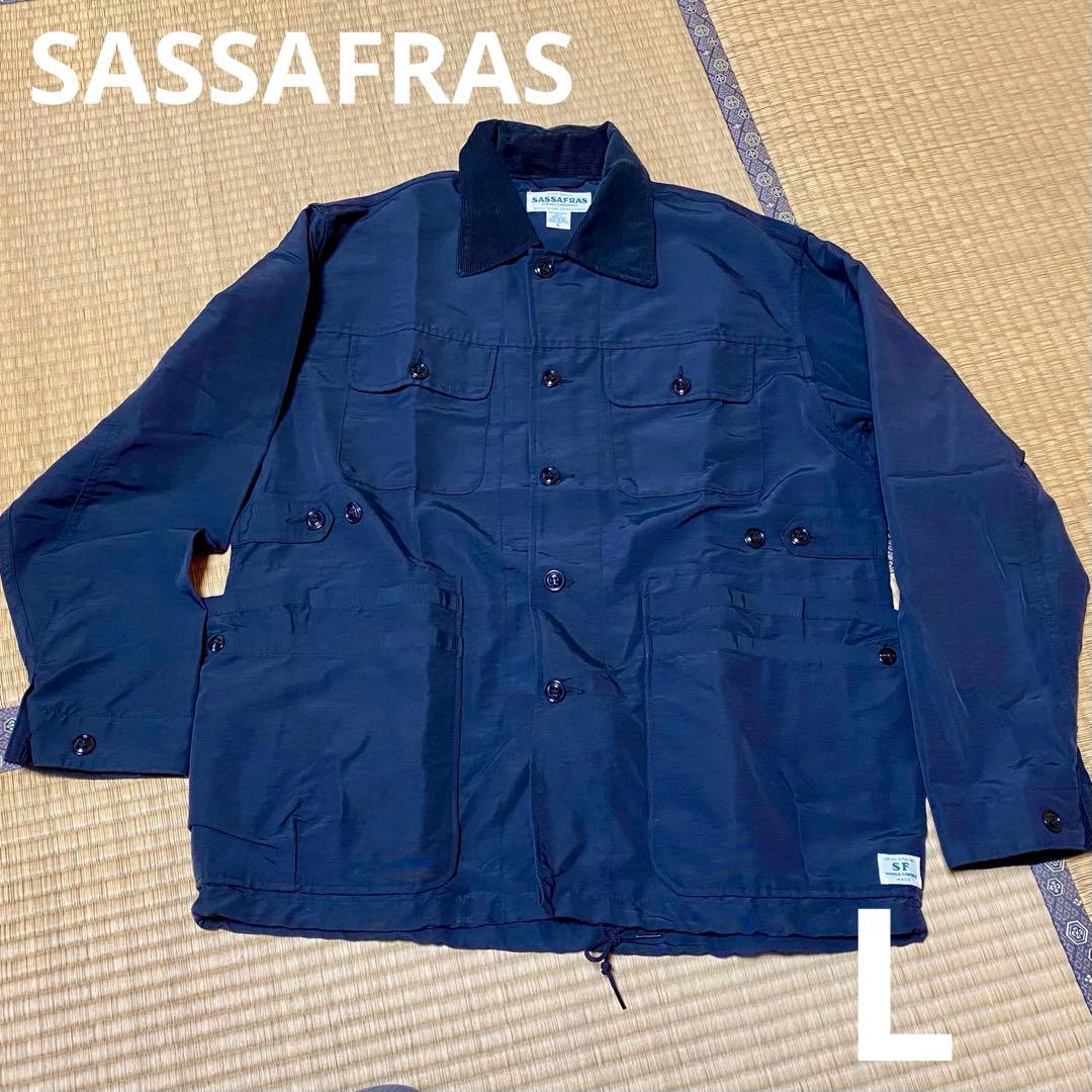 ササフラス カバーオール L 黒 ロクヨン