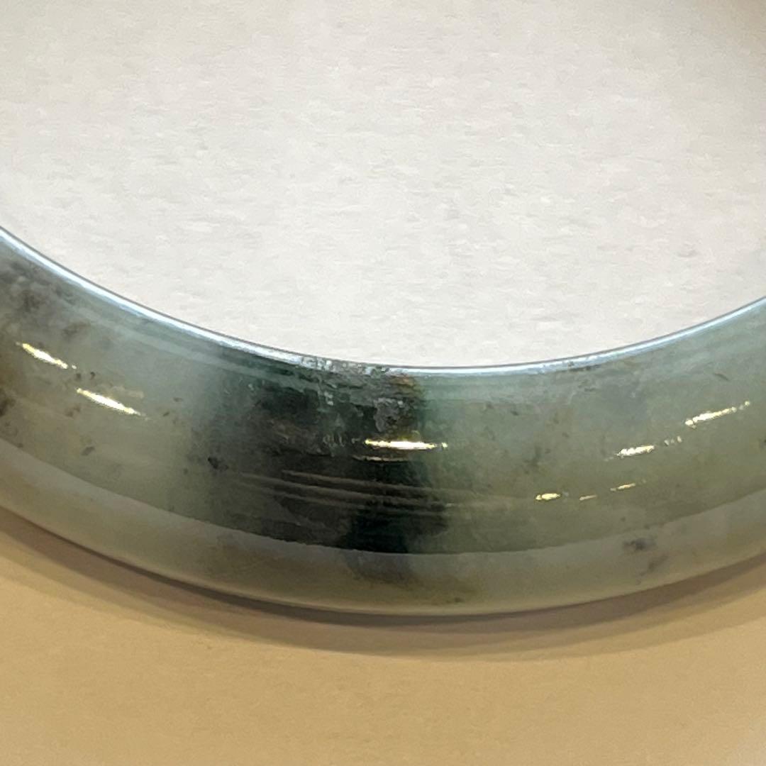 糸魚川 翡翠 バングル ほんのり青灰色混じり ブレスレット