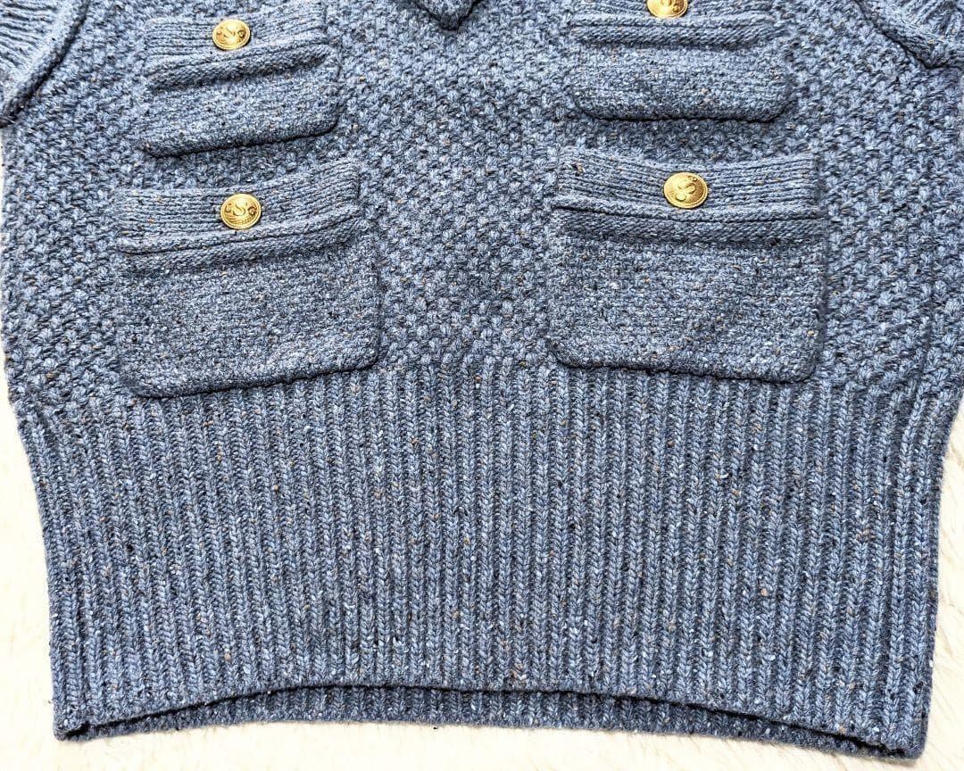 【美品】Curensology カレンソロジー ツイーディヤーンニットベスト
