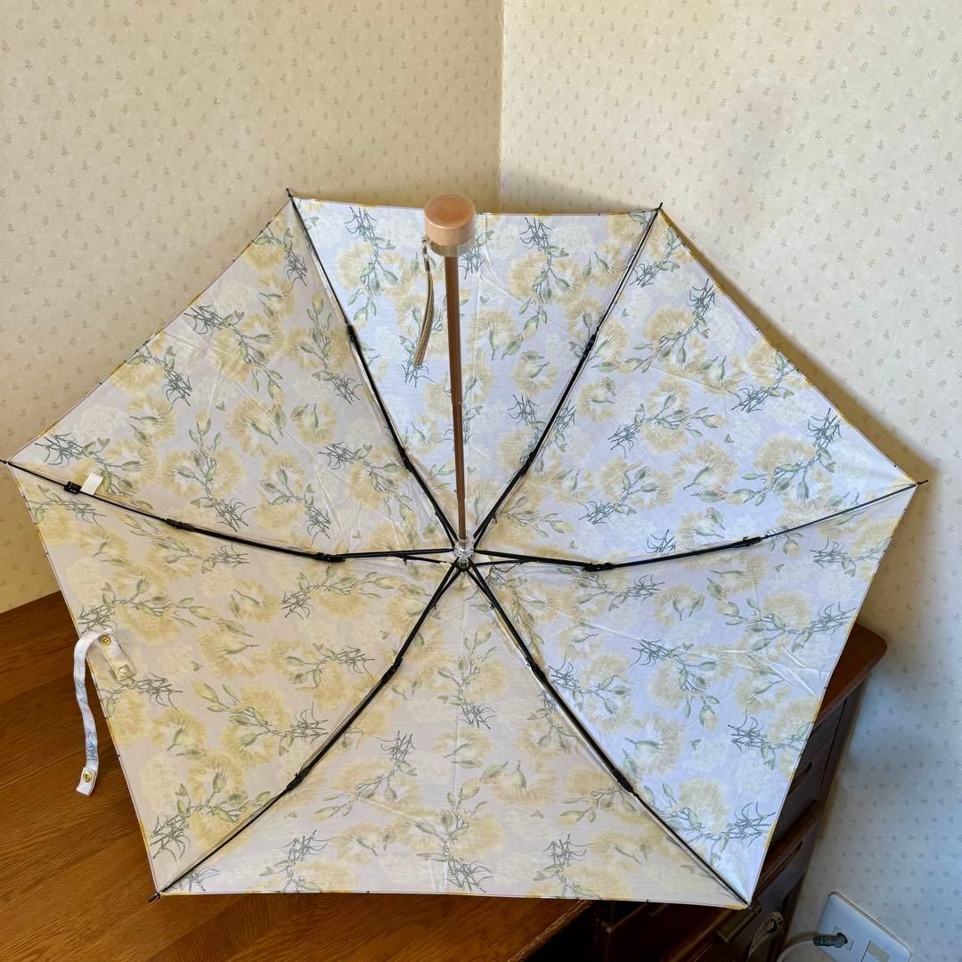 ★新品★cocca　晴雨兼用　日傘　楽折　１級遮光　遮熱　ボーダー　ピンク