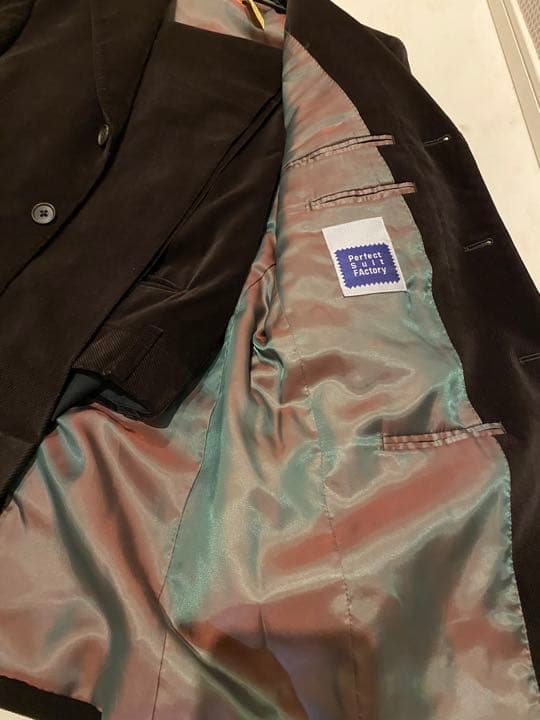 【超美品】クリーニング済み　コーデュロイスーツ　ブラウン