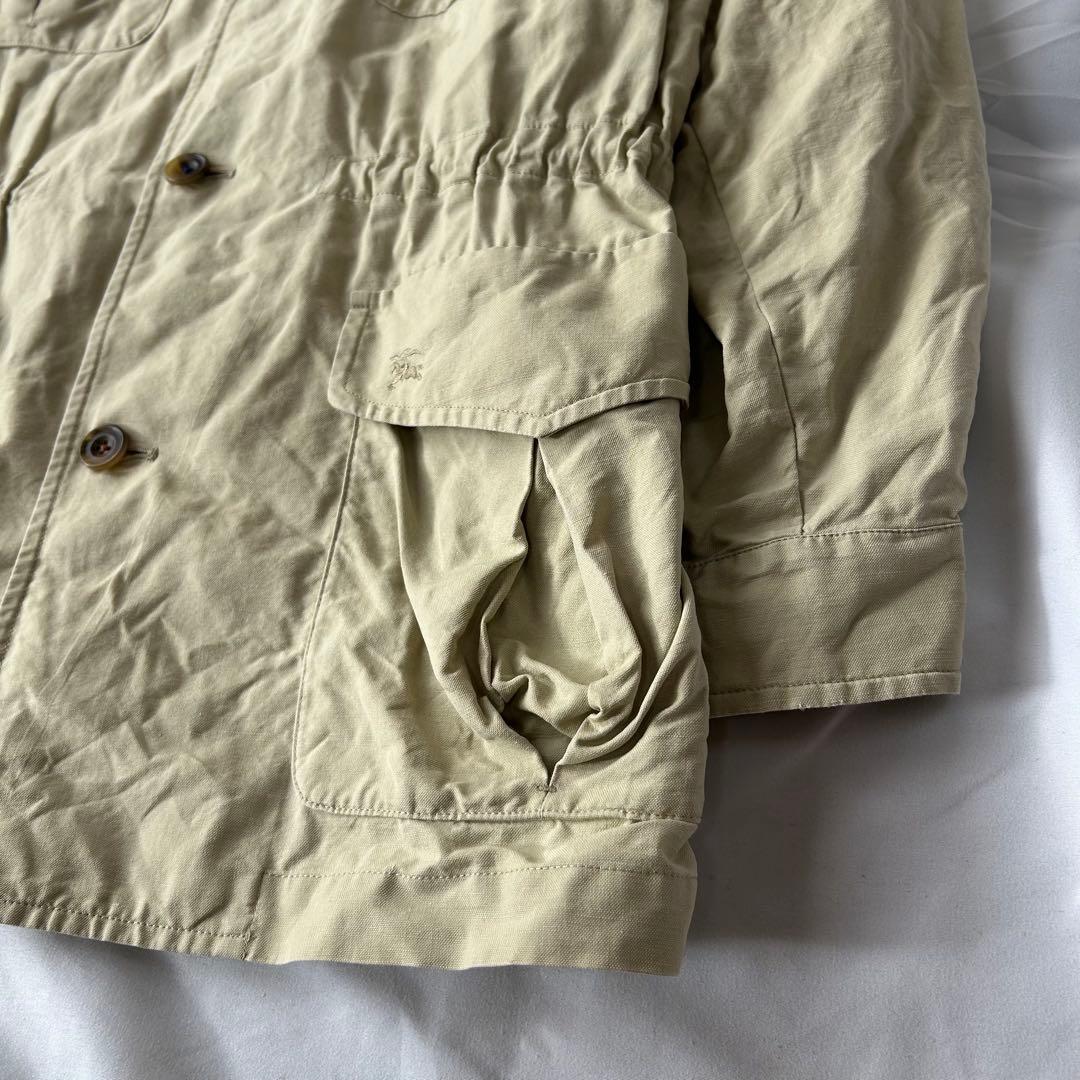 Burberrys サファリジャケット コットン ベージュ M ホースロゴ 刺繍