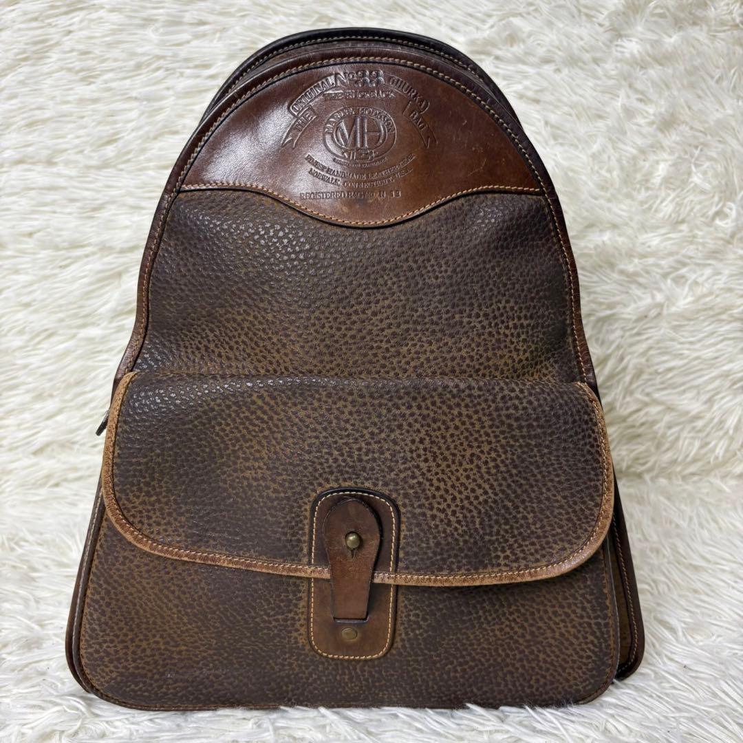 美品✨Ghurka グルカ　バックパック　レザー　ブラウン　リュック　ビジネス