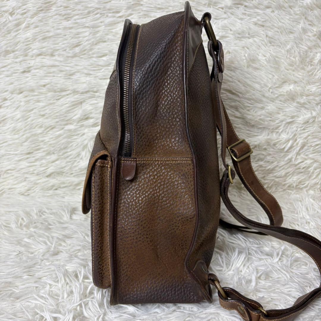 美品✨Ghurka グルカ　バックパック　レザー　ブラウン　リュック　ビジネス