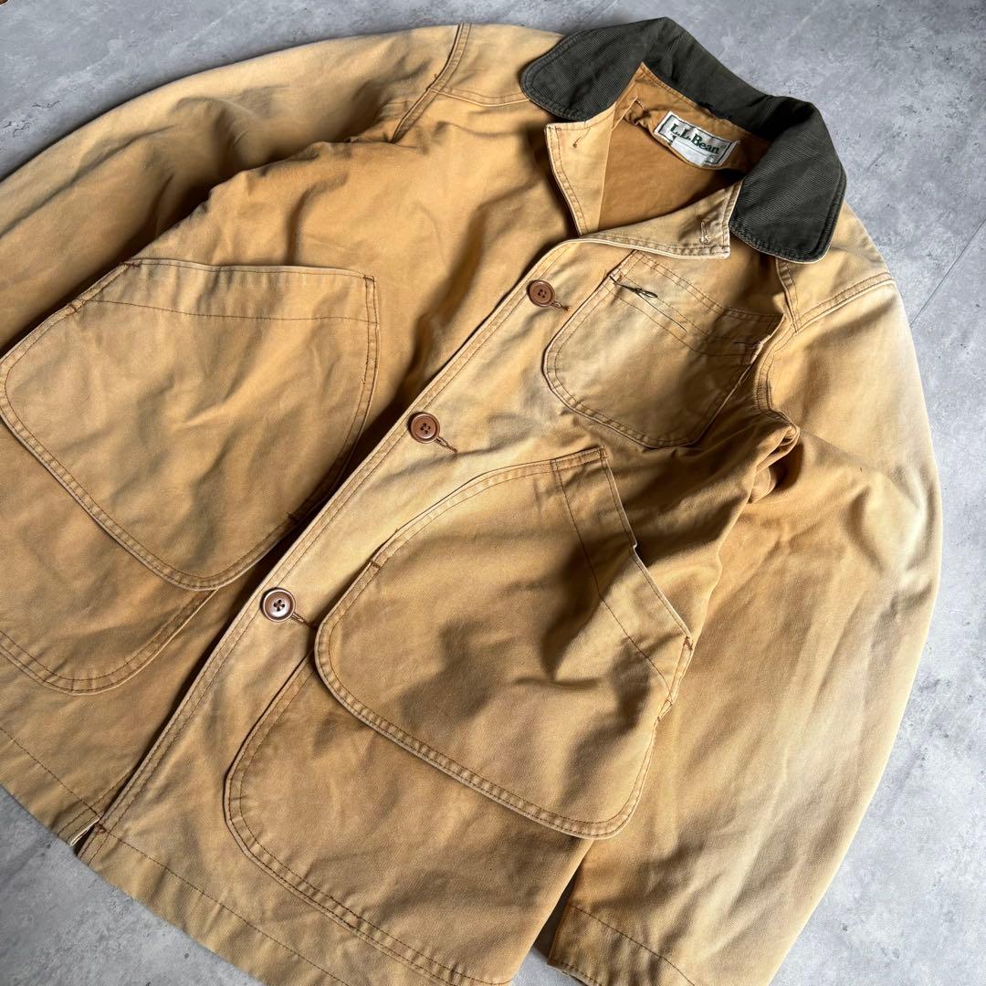 【80s L.L.Bean】カバーオール　鬼フェード　ダック生地　vintage