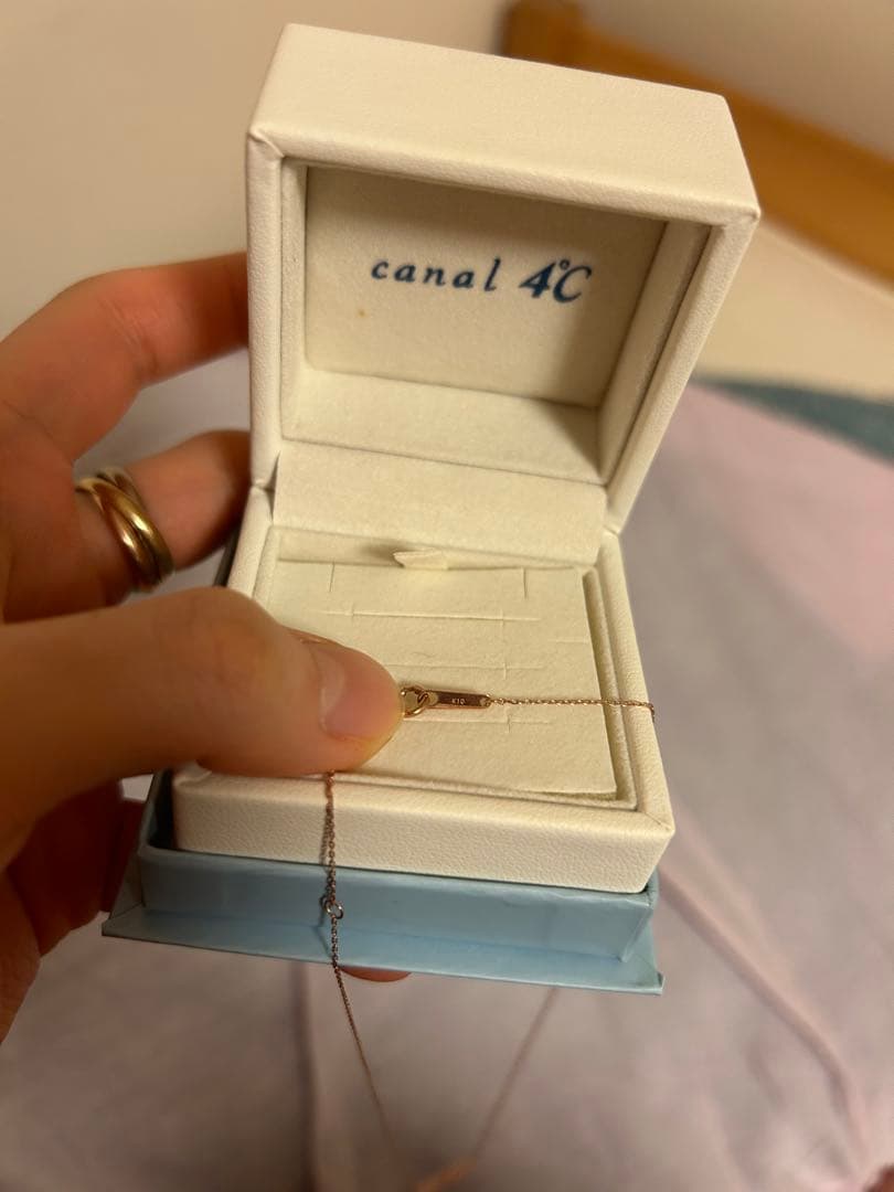 Canal 4℃ K10 PG カナル4°c ルビー　ダイヤモンド　ネックレス